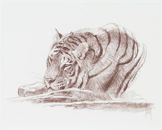 Bob Kuhn (1920-2007) Tiger 