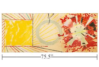 Large James Rosenquist 'Yellow Landing' Silkscreen