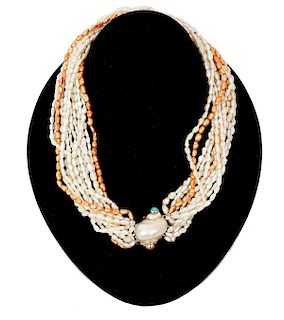 Seaman Schepps Multi-Strand Pearl Necklace