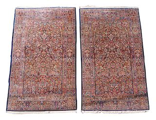 Pr. Vintage Persian Kashans Carpets
