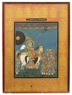 Indian Mughal Watercolor