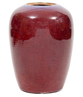 Sang de Boeuf Oxblood Porcelain Vase
