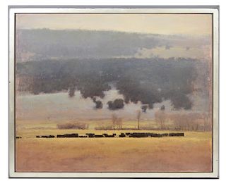 Michael Workman 'Morning Fog' O/B Painting