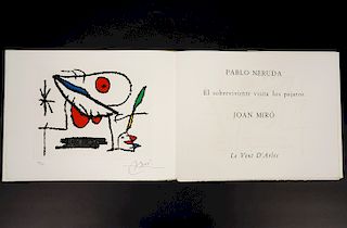 Joan Miro'El Sobrevivientes Visita Los Pajaros'