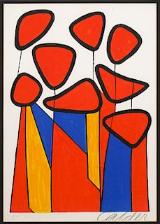 Alexander Calder 'Flowers' 1972 Lithograph