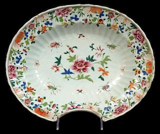 Chinese Export Porcelain Shaving Bowl