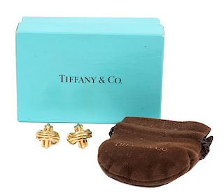 Tiffany & Co. 18Kt Crisscross Earrings