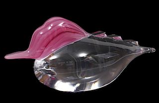 Pino Signoretto Murano Glass Duck Sculpture