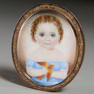 Mrs. Moses Russell (attrib), Portrait Miniature