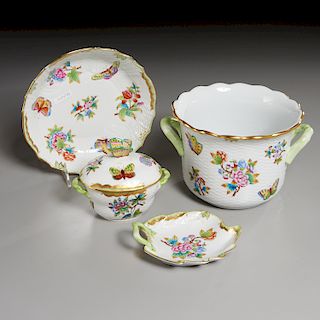 (4) Herend Porcelain Table Articles
