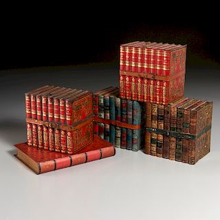 (5) English Lithographed Tin Biscuit Boxes