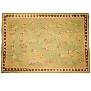 Aubusson Style Floral Carpet