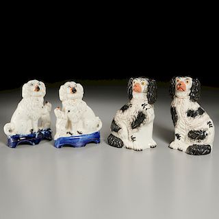 (2) Pairs Staffordshire Dogs