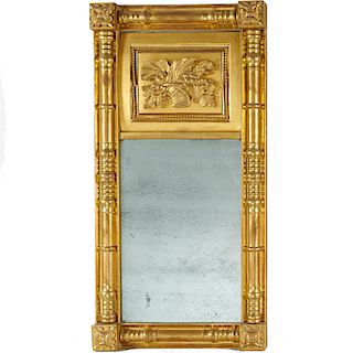 Salem Late Classical Carved Giltwood Mirror