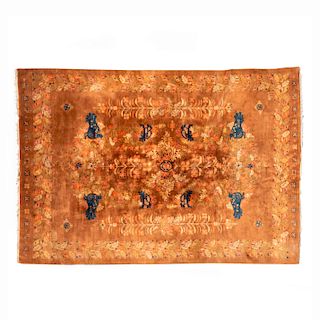 Tapete. Persia, Sarough Sherkat Faish, siglo XX Anudado a mano en fibras de lana y algodón. 181 x 258 cm