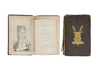 Stephens, John L. Incidents of Travel in Central America, Chiapas and Yucatán. New York, 1841. Ilustrados. Piezas: 2.