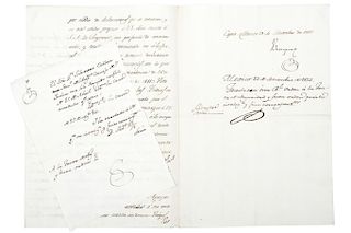 Velázquez. Carta dirigida a la Junta de Seguridad por Causa de Infidencia contra Julián Castillejos. Méx, 1812, rúbrica Venegas. Pzs: 2
