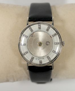 Lecoultre 14k WG Double Mystery Watch