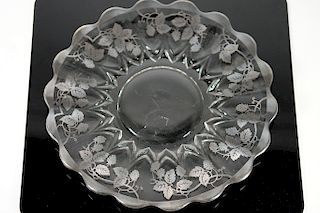 Sterling Silver Overlay Raspberry Plate