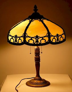 American Rainaud Bent Panel Table Lamp