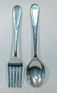 Large Fork and Spoon Wall Hanging