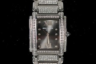 Stainless Steel Patek Philippe Diamond Watch
