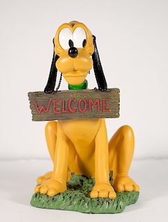 Disney Pluto Medium Fig WELCOME Porch Greeter