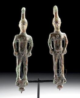 Rare Etruscan Leaded Bronze Warriors (pr)