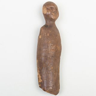 Fragmentary Wooden Figure, Possibly Inuit