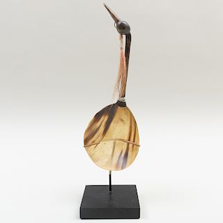 Eastern Plains Horn Spoon with Bird Head Finial