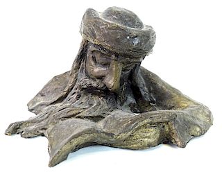 NAHUM ARBEL(1928-2010 Bronze Sculpture. Signed.