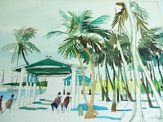 +Dong Kingman (1911-2000) Watercolor