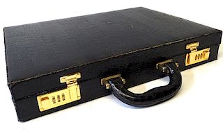 Vintage Crocodile briefcase