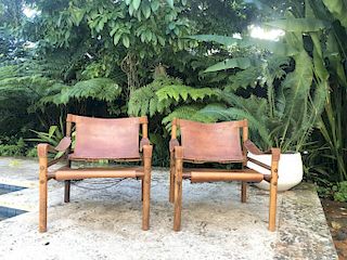 Arne Norell Safari Chairs in a Beautifuly Patina