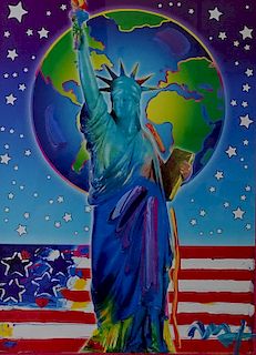 Peter Max (AMERICAN, 1937) "Victory"
