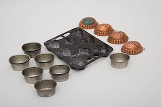 MISCELLANEOUS GROUP OF BAKING MOLDS