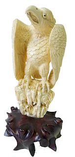 Chinese Carved Eagle Sculpture