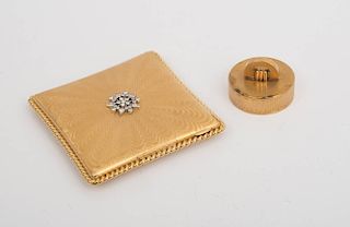 PAIR OF CARTIER YELLOW GOLD ACCESSORIES