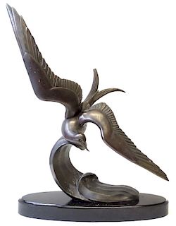 Deco Sculpture "Terns in Flight" by Irenee Rochard