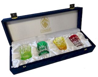 Faberge Crystal Vodka Set In Box