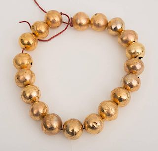 CHIMU GOLD BEADED NECKLACE