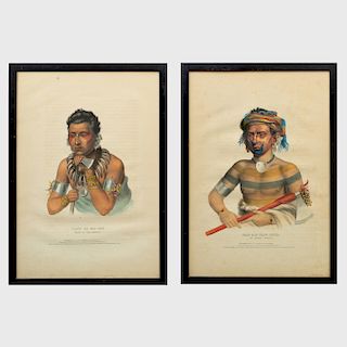 McKenney and Hall, Publisher: Young Ma Has Kah; and Shau-Hau-Napo-Tinia, from History of the Indian Tribes of North America