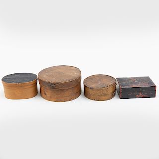 Group of Three Shaker Wooden Boxes