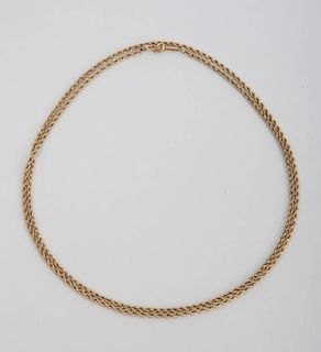 14K YELLOW GOLD ROPE CHAIN AND ANOTHER 14K YELLOW GOLD CHAIN
