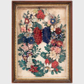 Victorian Woolwork Picture
