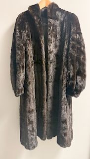 Elaine Steinbecks Fur Coat with embroidered name