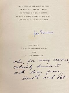 Elaine Steinbeck's Copy of East of Eden