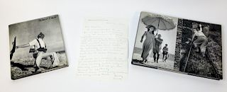 Two Robert Capa Books and Letter from Cornell Capa