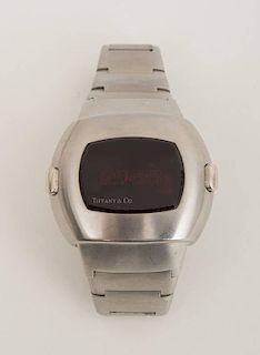 TIFFANY AND CO. STAINLESS STEEL PULSAR WATCH