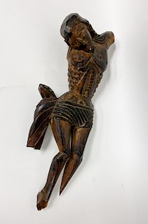 Early Wooden Carved Christ